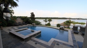 Geometric Pool, Water Features, Spa