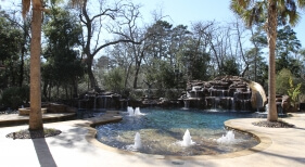 Natural Pool, Bubblers, Waterfall, Slide, Lazy River