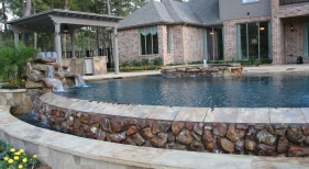 Natural Pool, Waterfall, Spa Fountain