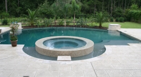 Pool with Circular Spa