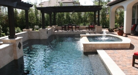 Pool, Outdoor Living, Spa, Fountain