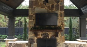 Outdoor Fireplace and Chimney