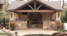 Outdoor Kitchen, Fireplace