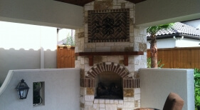 Outdoor Fireplace and Outdoor Living