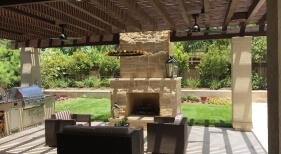 Outdoor Living, Fireplace, Chimney, Pergola