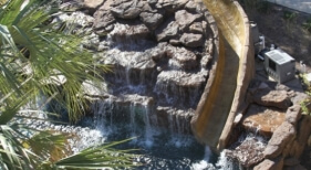Natural Pool, Rock, Waterfall, Water Feature, Slide