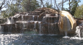 Natutral Pool, Grotto, Slide, Waterfall